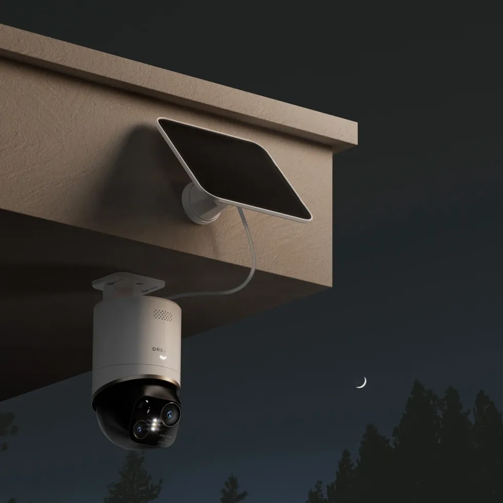 Dreame NAVO Elite 1 OutCam utendørskamera med doble linser Hvit