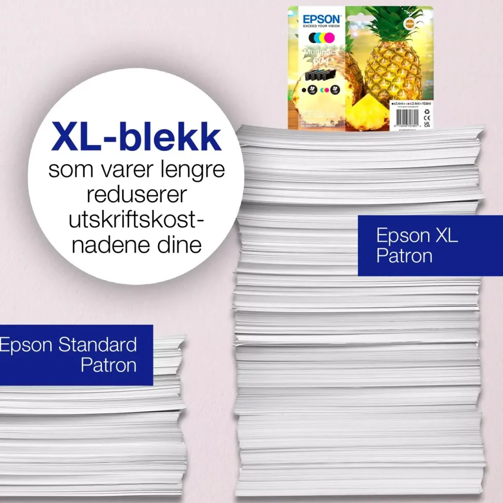 Epson 604 blekkpatroner i multipakke Standard