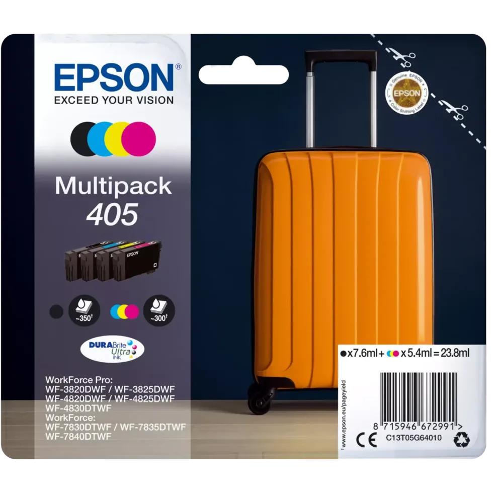 Epson 405 DURABrite Ultra blekkpatroner multipack Standard