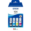 Epson 104 EcoTank blekkflasker 4-pakk 4-pk.