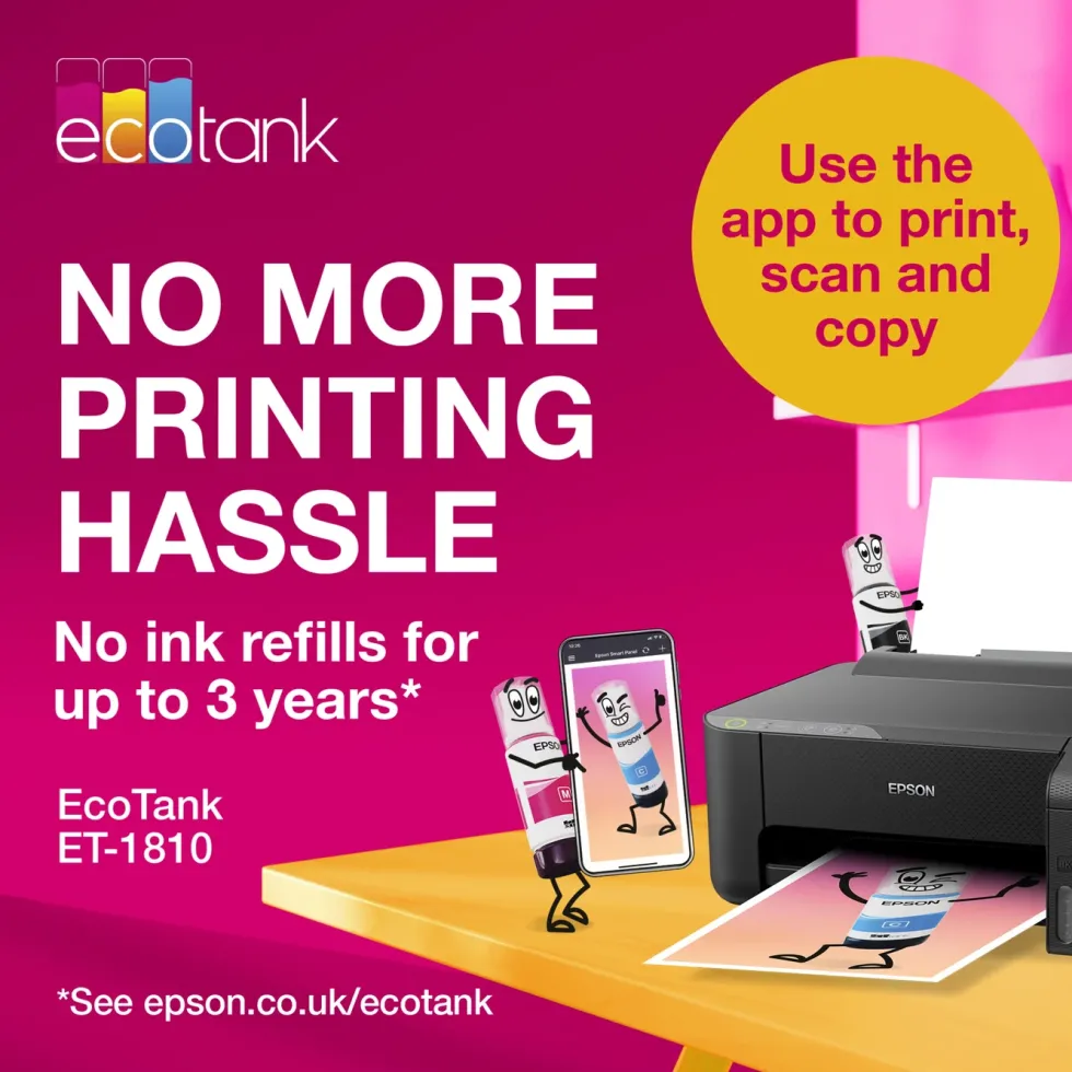 Epson EcoTank ET-1810 blekkskriver Svart