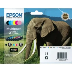 Epson T2438 Blekkpatroner XL, 6-pakning