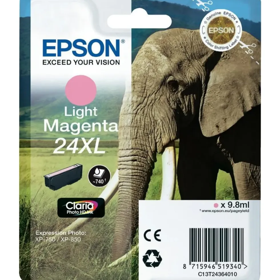 Epson T2433 Blekkpatron XL Lys magenta