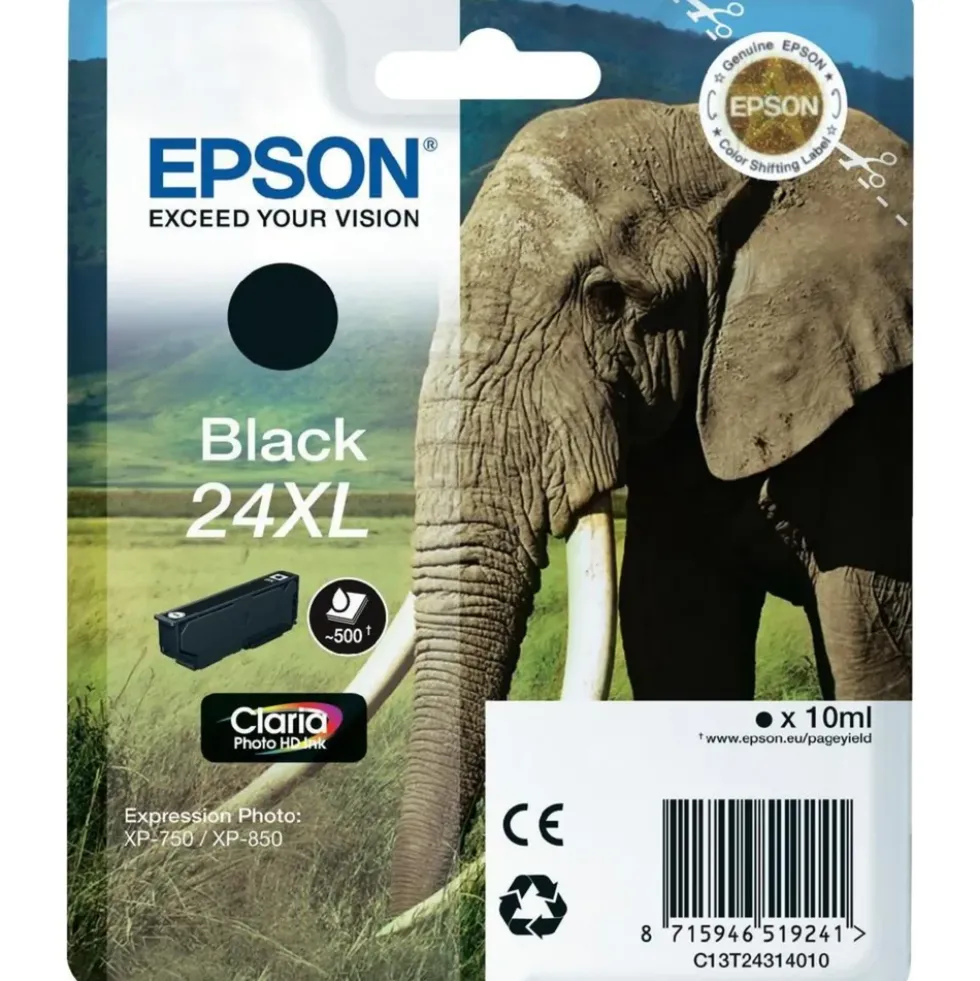 Epson T2431 Blekkpatron XL Svart