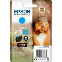 Epson T378 XL Blekkpatron - Cyan