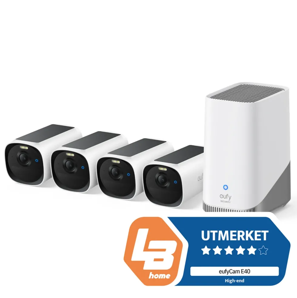 Eufy eufyCam E40 Overvåkingssystem 4-pack