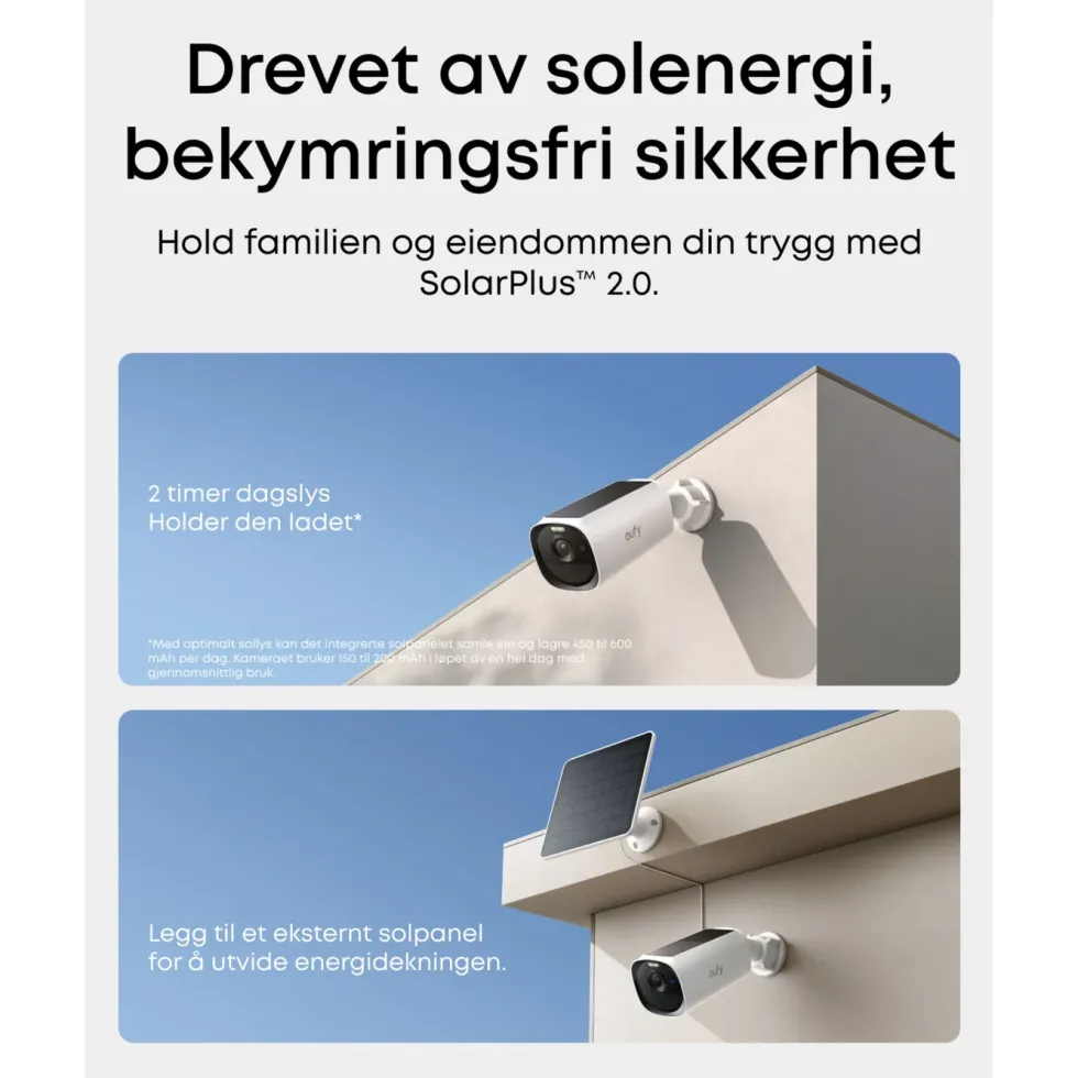 Eufy eufyCam E40 Overvåkingssystem 3-pack