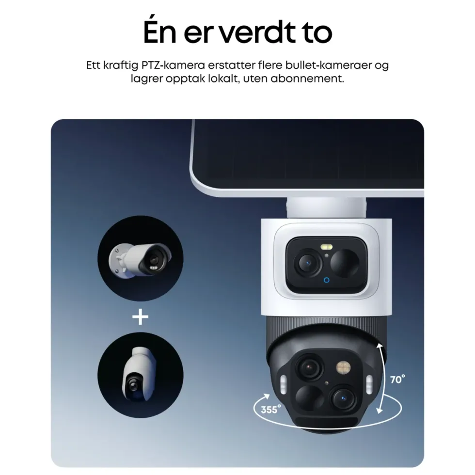 Eufy eufyCam S4 Overvåkingssystem med solpanel 2-pack