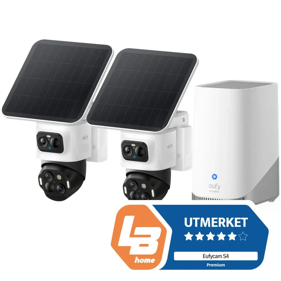 Eufy eufyCam S4 Overvåkingssystem med solpanel 2-pack