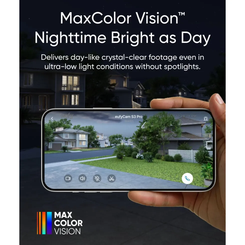 Eufy eufyCam S3 Pro Ekstra kamera med solpanel