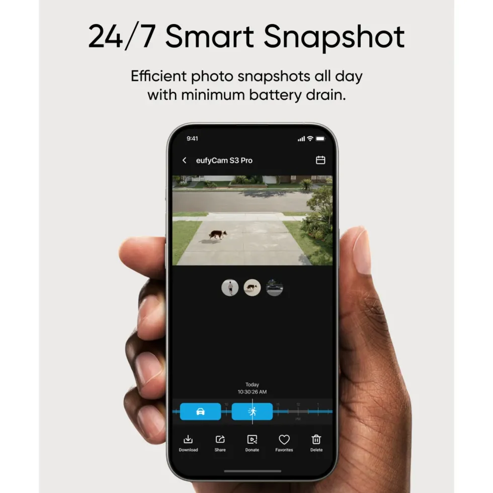 Eufy eufyCam S3 Pro Ekstra kamera med solpanel