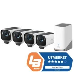 Eufy eufyCam S3 Pro Overvåkingssystem med solpanel 2-pack