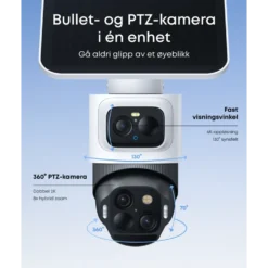 Eufy eufyCam S4 Solo 3-i-1 overvåkingskamera med solpanel