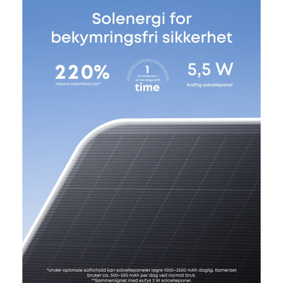 Eufy eufyCam S4 Solo 3-i-1 overvåkingskamera med solpanel
