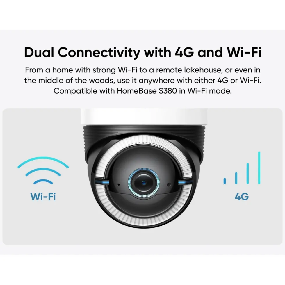 Eufy 4G LTE Solcelledrevet overvåkingskamera S330