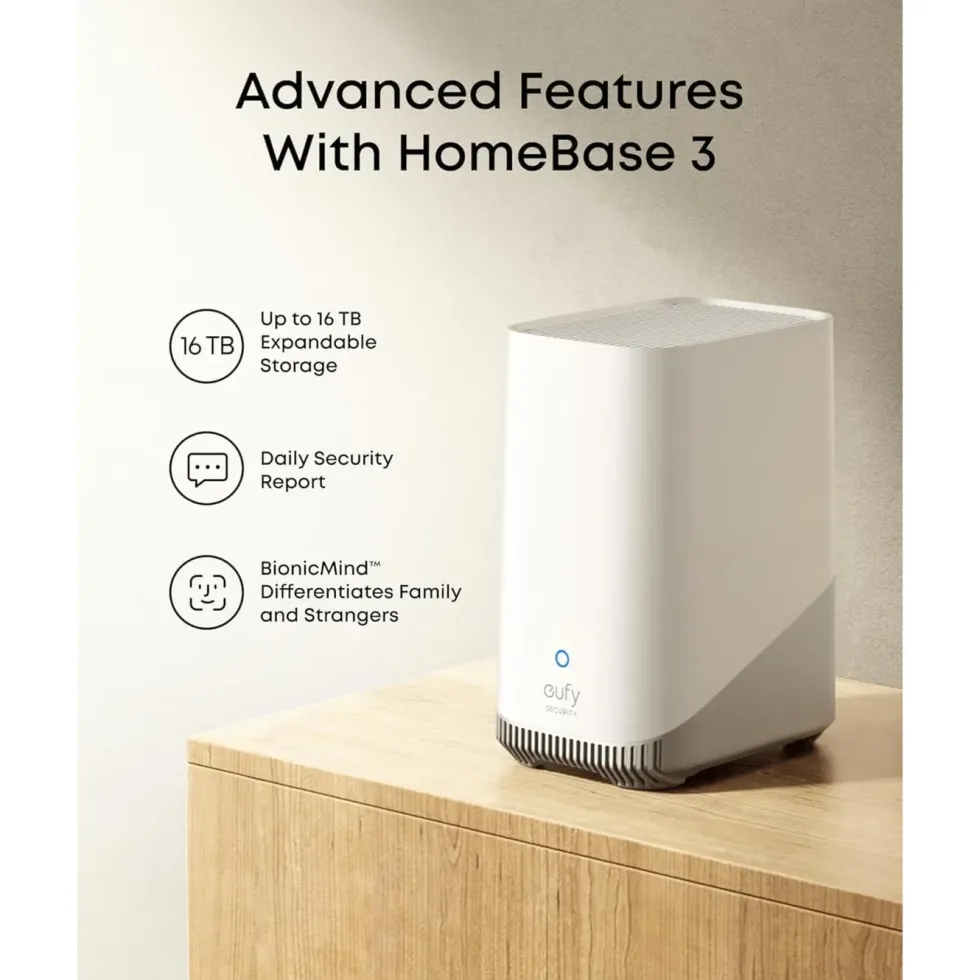 Eufy SoloCam E42 4K-overvåkingskamera 2-pack med HomeBase S380