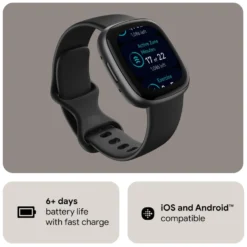 Fitbit Versa 4 Aktivitetsklokke Black/Graphite