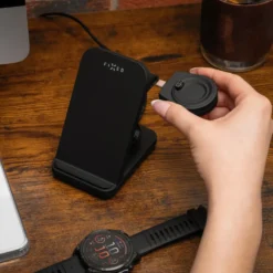 Fixed 3-in-1 Trådløs Ladestasjon for Garmin - Svart