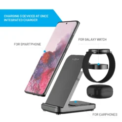 Fixed Powerstasjon 3-in-1 Ladestasjon for Samsung