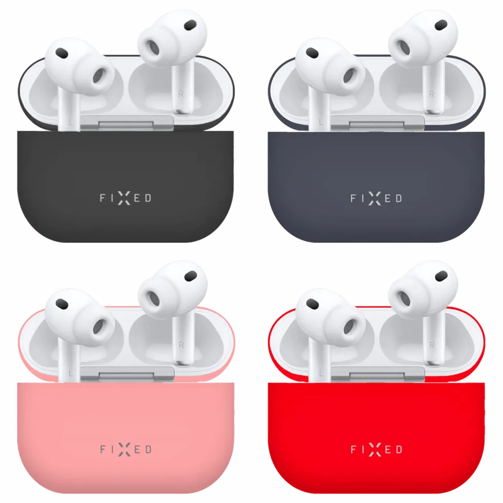 Fixed Silky silikonetui for Apple AirPods Pro 3 Svart