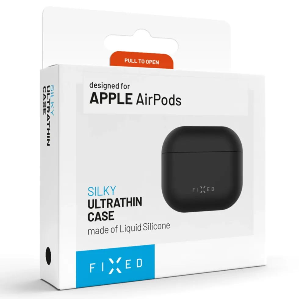 Fixed Silky silikonetui for Apple AirPods Pro 3 Svart