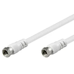F-kabel - Hvit 2,5 m