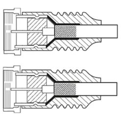 F-kabel - Hvit 15 m