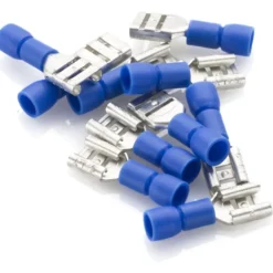 Flatstifthylse blå 10-pk. 6,3 mm