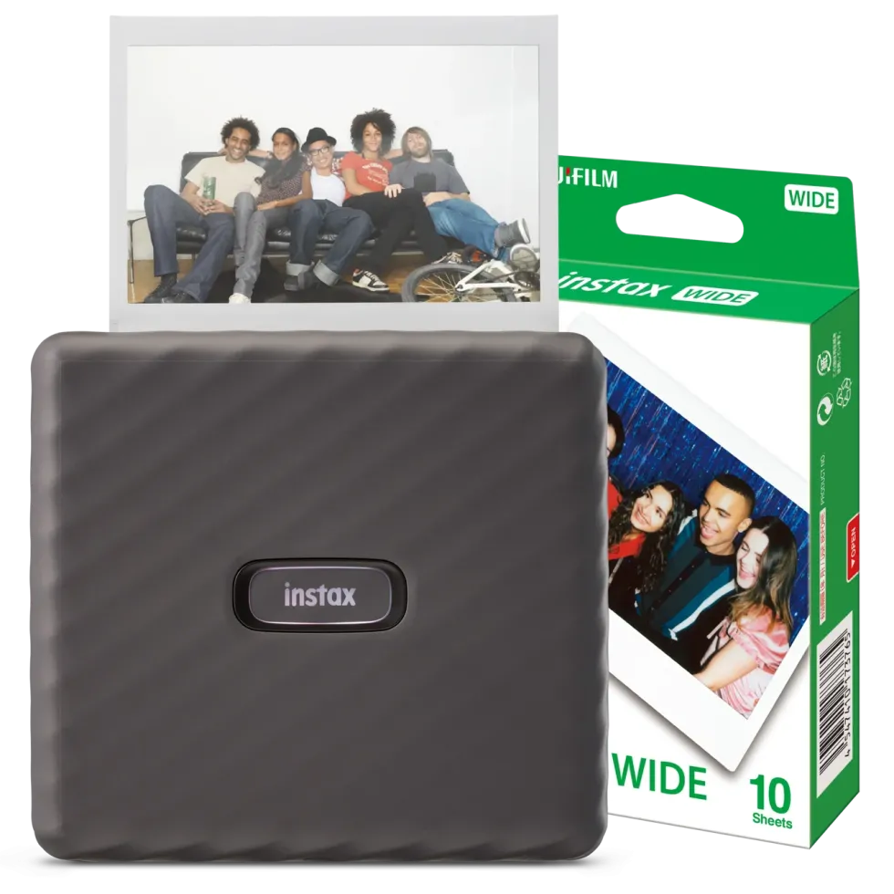 Fujifilm instax Link WIDE grå inkludert 10-pk. film