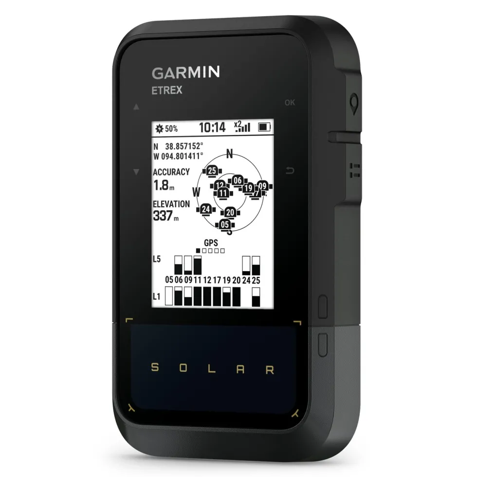 Garmin eTrex Solar GPS-navigator med solenergilading