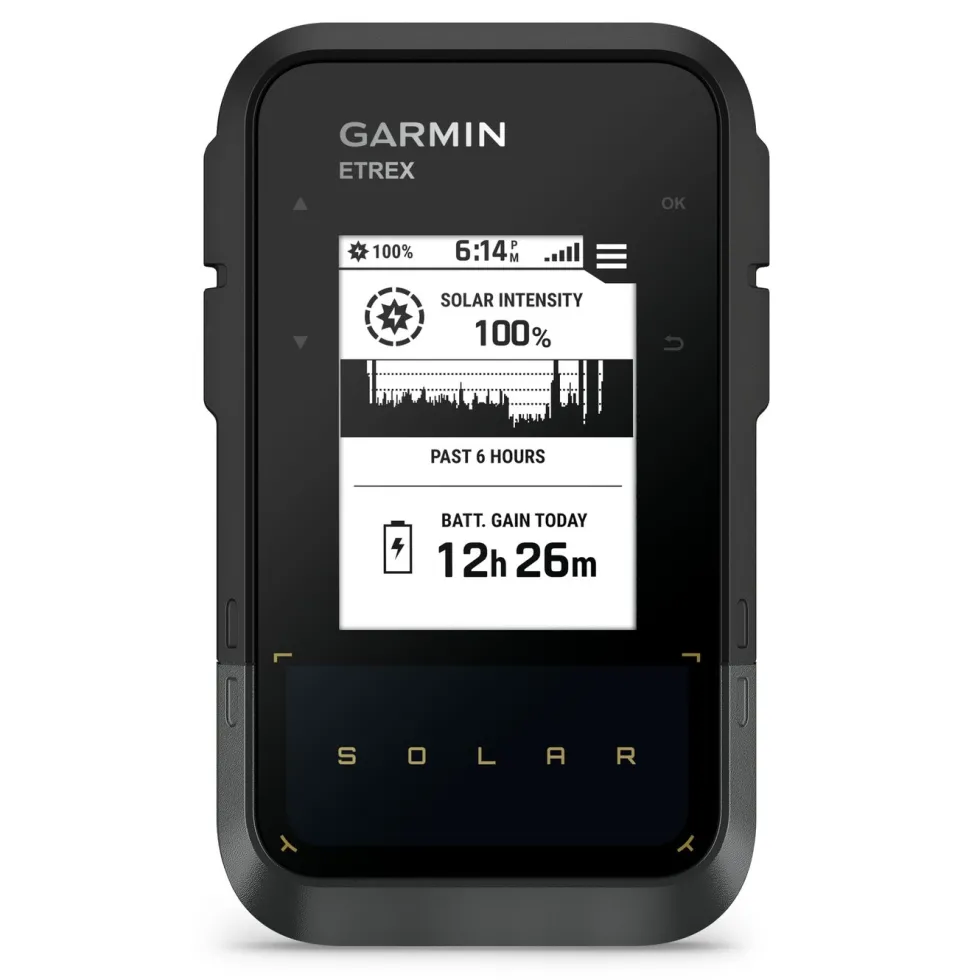 Garmin eTrex Solar GPS-navigator med solenergilading