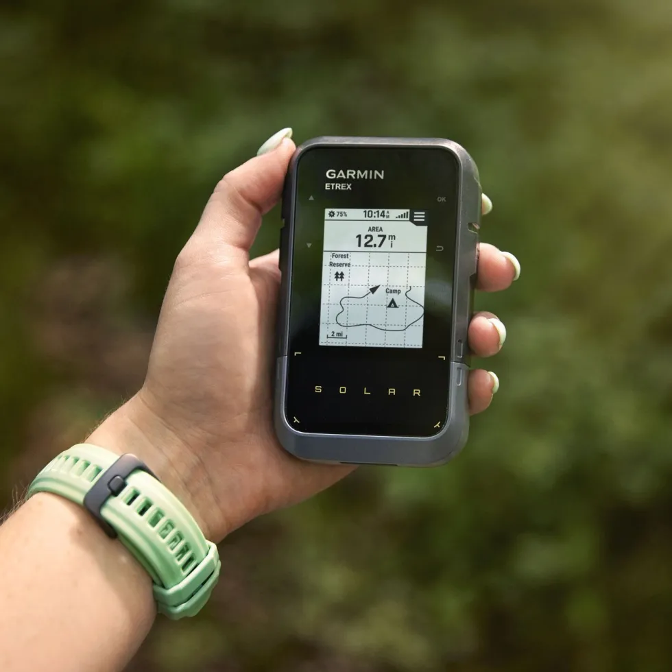 Garmin eTrex Solar GPS-navigator med solenergilading