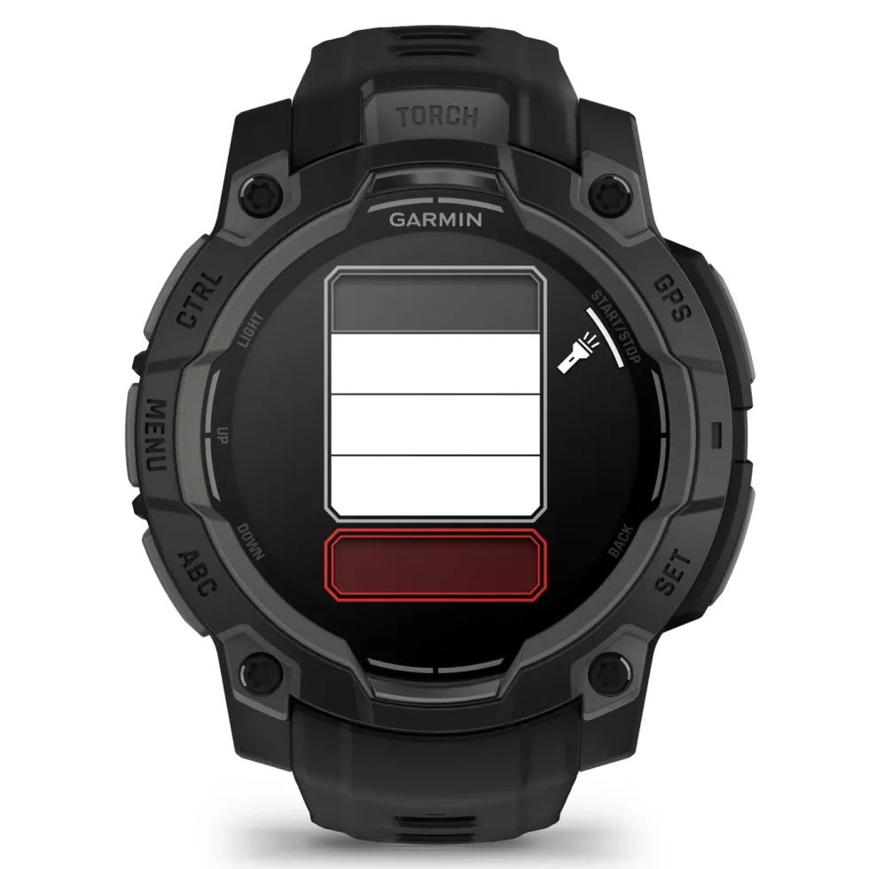 Garmin Instinct 3 AMOLED 45mm GPS-smartklokke - Svart