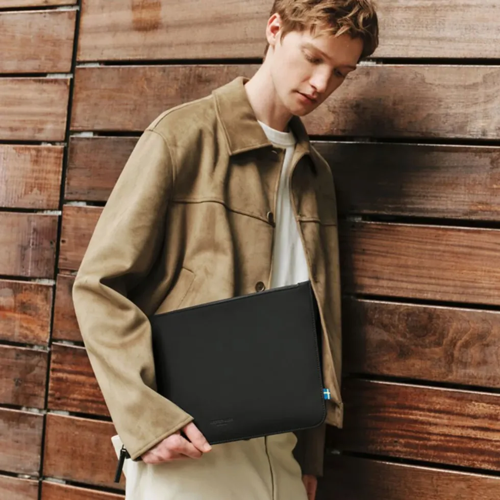 Gaston Luga Däsh Laptop Sleeve 13”/14" laptopetui Black
