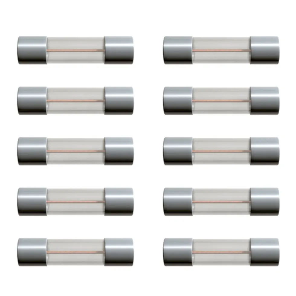 Glassrørsikring 5 x 20 mm 500 mA Trege (T) 10-pk.