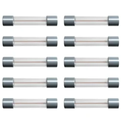 Glassrørsikring 6 x 32 mm 250 mA Trege (T) 10-pk.