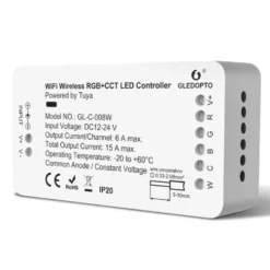 Gledopto RGB+CCT Wifi-kontroller for LED-list