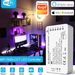 Gledopto RGB+CCT Wifi-kontroller for LED-list