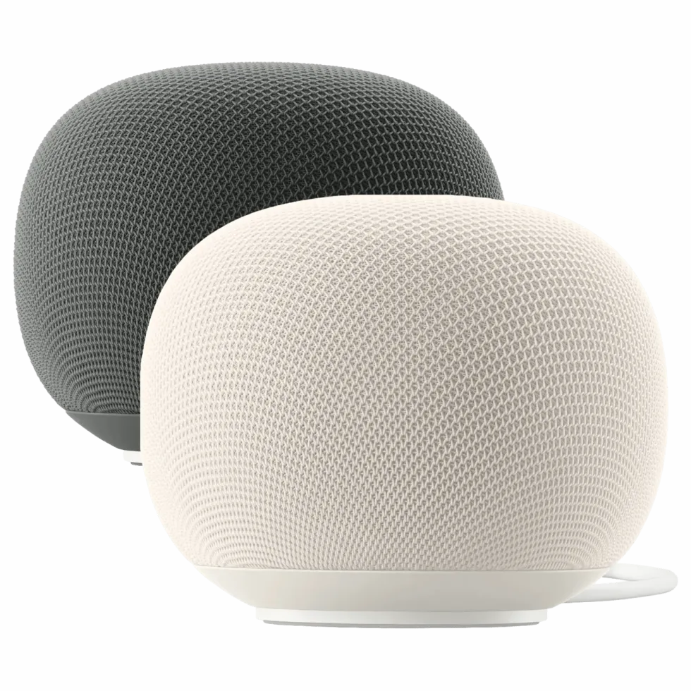 Google Home Speaker smart høyttaler med Gemini Porcelain