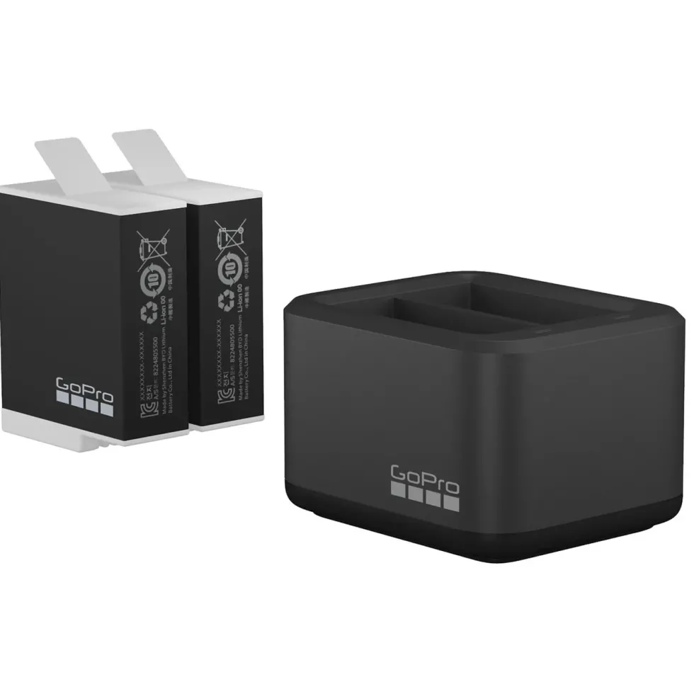 Gopro Dual Battery Charger + Batteri