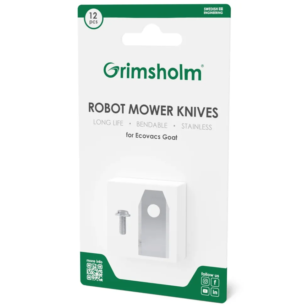 Grimsholm Kniver til Ecovacs GOAT 12-pakk