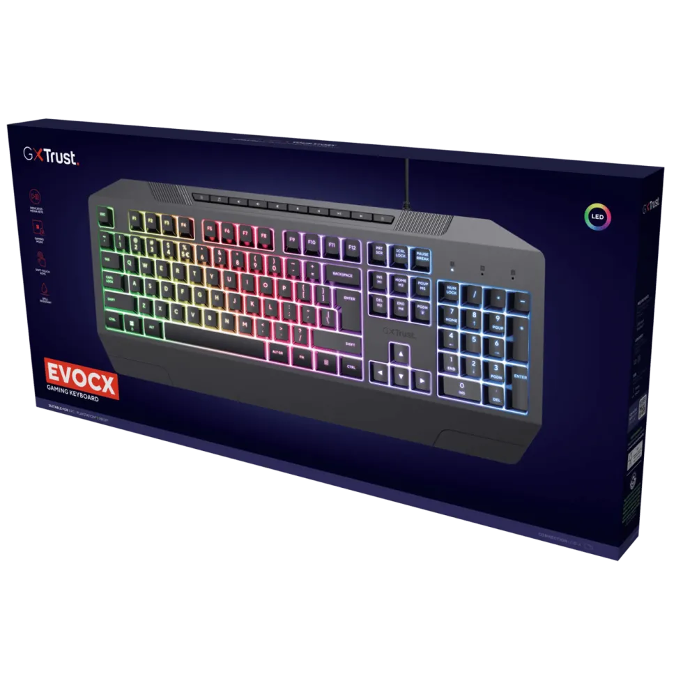 GXTrust GXT 836 Evocx RGB gamingtastatur