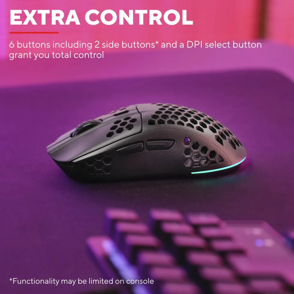 GXTrust GXT929 Helox Ultra-lightweight Wireless Gaming Mouse Svart