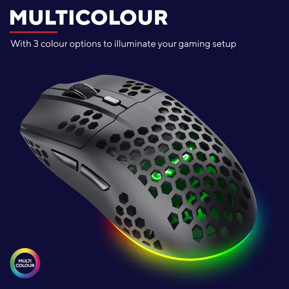 GXTrust GXT929 Helox Ultra-lightweight Wireless Gaming Mouse Svart