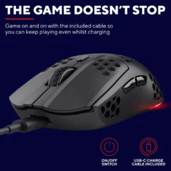 GXTrust GXT929 Helox Ultra-lightweight Wireless Gaming Mouse Svart