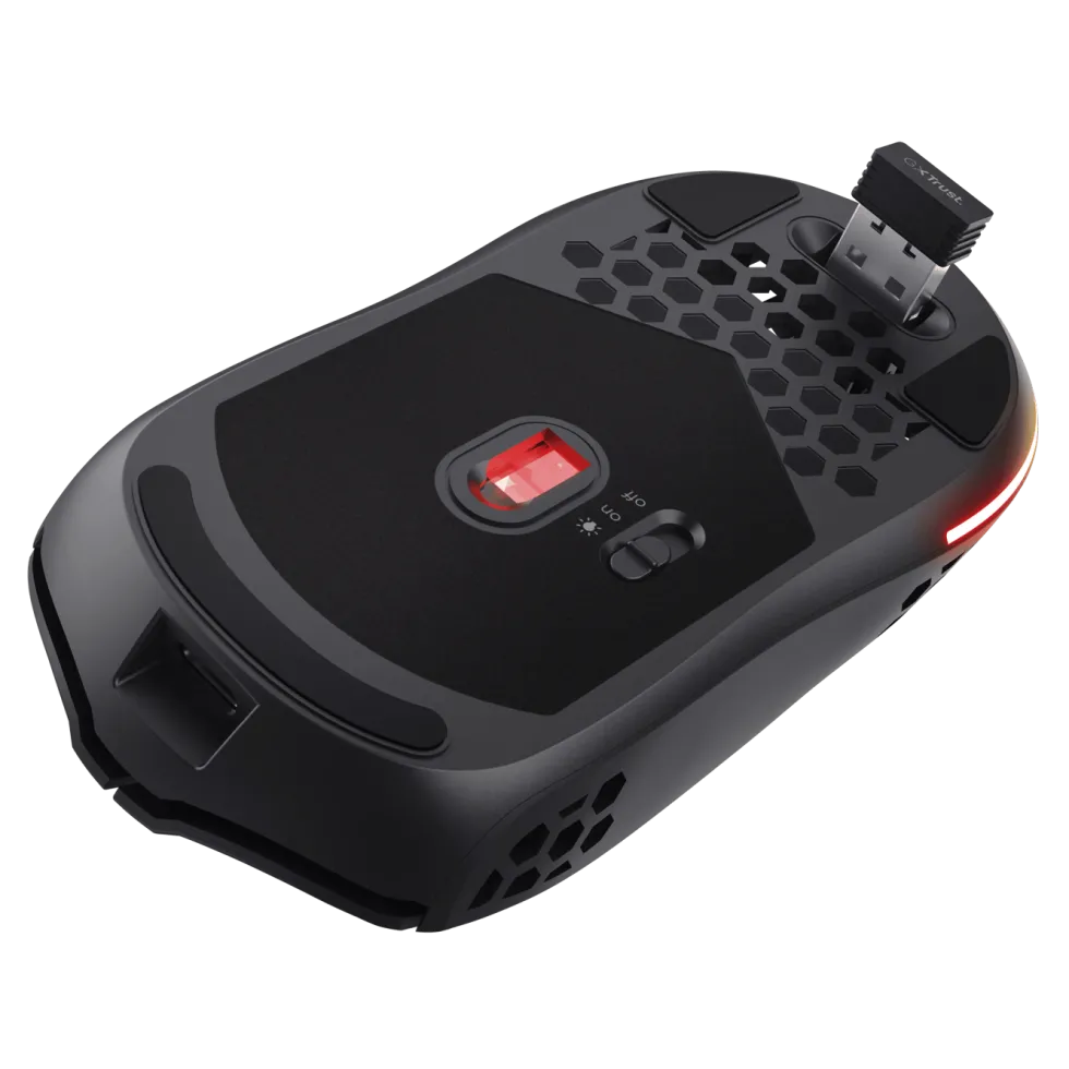 GXTrust GXT929 Helox Ultra-lightweight Wireless Gaming Mouse Svart