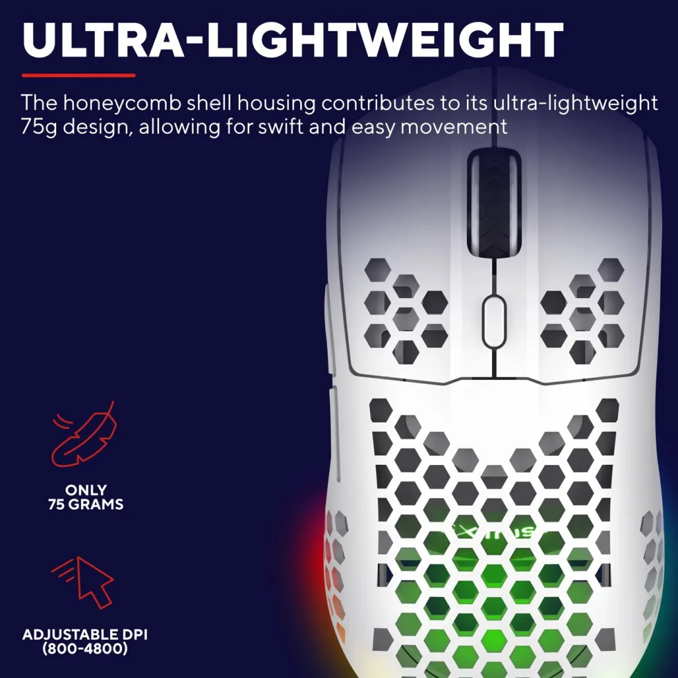 GXTrust GXT929 Helox Ultra-lightweight Wireless Gaming Mouse Hvit