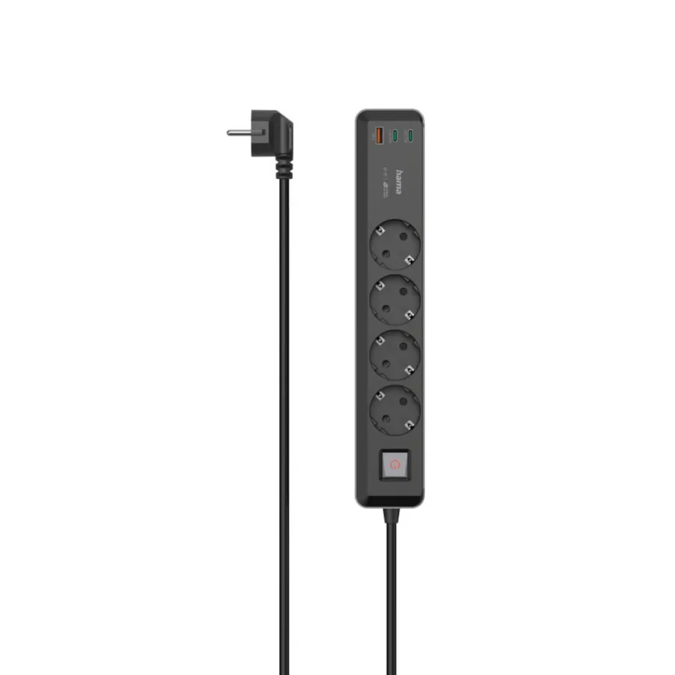 Hama Grenuttak med USB-C/A 65 W PD 4-uttak