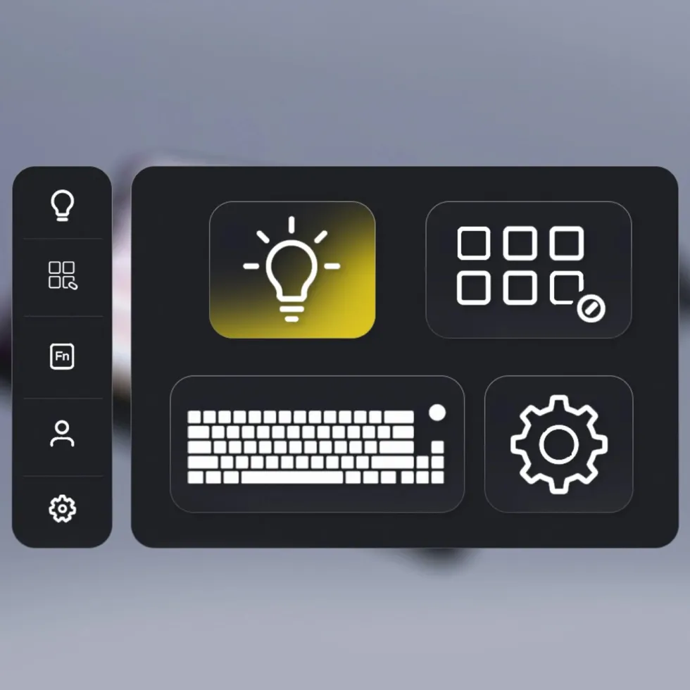 Hator Skyfall 100 Pro trådløst gamingtastatur Grå