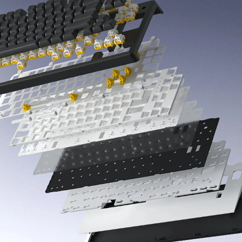 Hator Skyfall 100 Pro trådløst gamingtastatur Grå